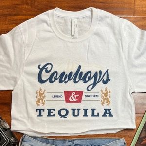 Cowboys & Tequila Graphic Tee 🤠